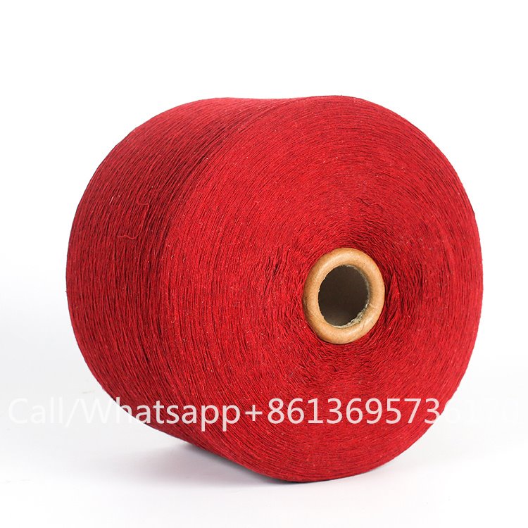 লাল পুনর্ব্যবহারযোগ্য সুতির সুতা